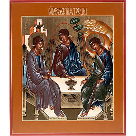 Icone Russia dipinte: Icona SS Trinità di Rublev Russia cm 22x27