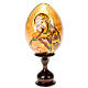 Uovo - icona Vergine di Vladimir manto marrone s1