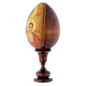 Russische Ei-Ikone, Gottesmutter von Kasan, HANDBEMALT