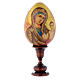 Russische Ei-Ikone, Gottesmutter von Kasan, HANDBEMALT s1