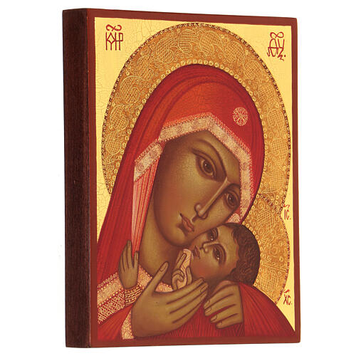 Ícone pintado à mão Nossa Senhora de Korsun 13x10 cm Rússia 3