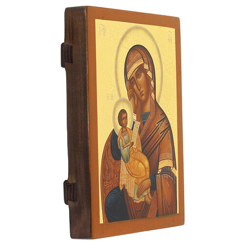 Hand-painted Russian Madonna icon "Comfort my sorrow" 3