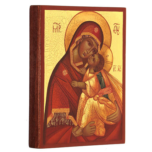 Madre di Dio "più onorabile" dipinta Russia 14x10 cm 2