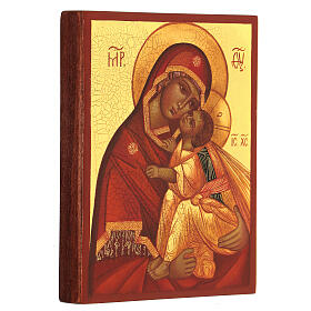 Matka Bożej Czułości ikona rosyjska 14x10 cm