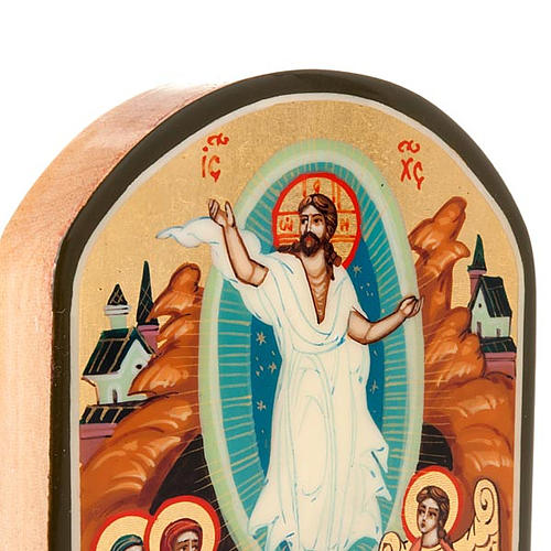 Icona russa Resurrezione 6x9 cm 4