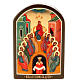 Russian icon, Descent of the Holy Ghost (Pentecost) 6x9 cm s1