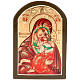 Ícono ruso,Virgen de Yaroslavl 6x9 cm s1