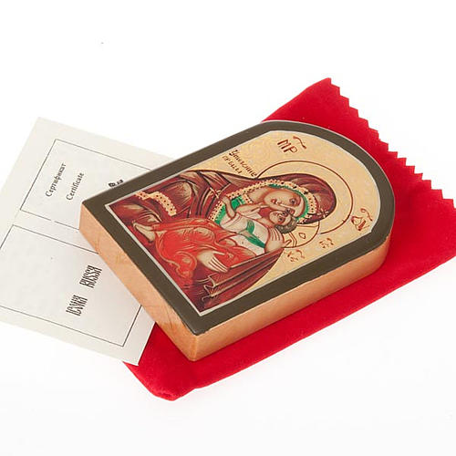 Icona russa Vergine di Yaroslavl 6x9 cm 2