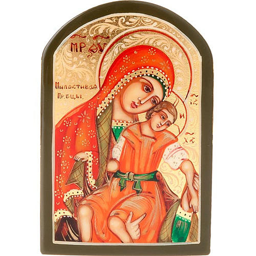 Icona russa Vergine di Kikkotissa 6x9 cm 1