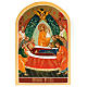 Russian hand painted icon, Dormition of Mary 6x9cm s1