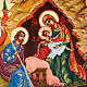 Icona russa Natività di Gesù 6x9 dipinta a mano s3