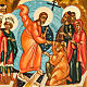 Ícone russo Descida de Cristo ao Inferno 6x9 cm pintado à mão s3