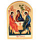 Russian icon, Holy Trinity, Rublev 6x9cm s1