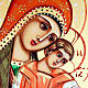 Russian icon of the Mother of God Kikkotissa 6x9 s3