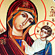 Icona sacra Odighitria manto blu 6x9 Russia s3