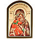 Ícono de Nuestra Señora de Vladimir 6x9 Rusia s1