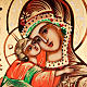 Ícono de Nuestra Señora de Vladimir 6x9 Rusia s3