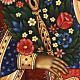 Icône russe Vierge aux fleurs peinte à main s7