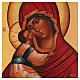Ícone Russo Nossa Senhora de Vladimir fundo dourado s2