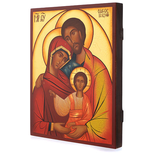 Ícone Russo Pintado Sagrada Família  3