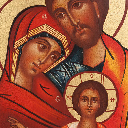 Russische handgemalte Ikone Heilige Familie 2