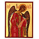 Icona russa dipinta Arcangelo Michele 14x10 cm s1