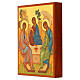 Russian painted icon, Rublev's Trinity 14x10 cm s2