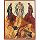 Ícono Ruso pintado Transfiguración s1