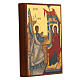 Icona russa dipinta Annunciazione 14x10 cm s2