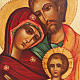 Icona russa dipinta Santa Famiglia s2