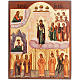 Ícone russo pintado Véu de Maria Pokrov s1