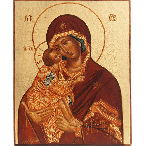 Icona russa "Madre di Dio Vladimir" di Rublev 1