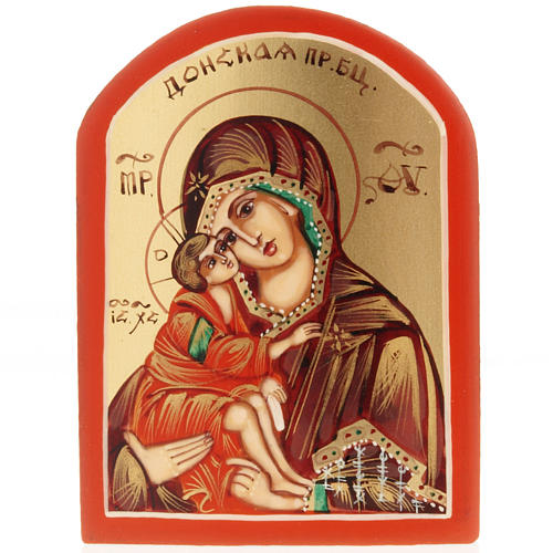 Ícono miniatura Madre de Dios del Don Rusia 6x9 1