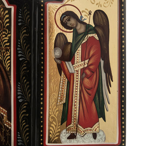 Russische Ikone Triptychon Gottesmutter der Zärtlichkeit 3