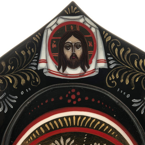 Russische Ikone Triptychon Gottesmutter der Zärtlichkeit 5