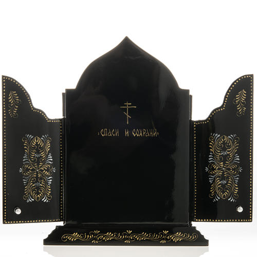 Russische Ikone Triptychon Gottesmutter der Zärtlichkeit 6