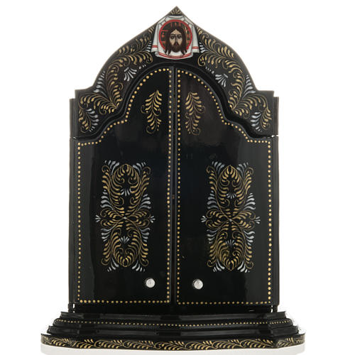 Russische Ikone Triptychon Gottesmutter der Zärtlichkeit 7