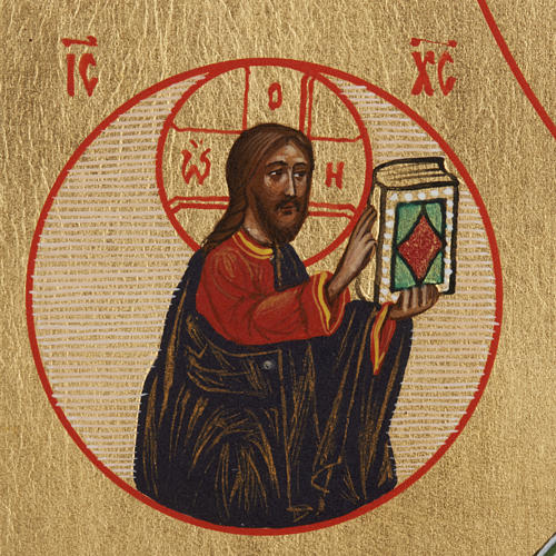 Russian icon Saint Nicholas, painted 3