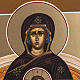 Ikona Madonna na tronie 27x22 malowana Rosja s3