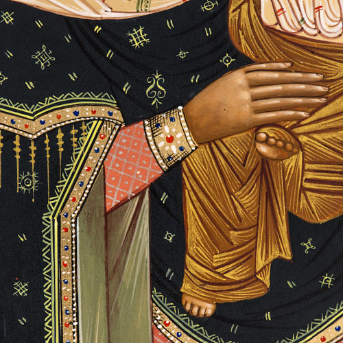 Icona Russia Madonna con colomba 27x22 4