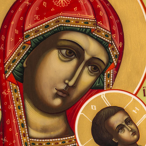 Russische Ikone Madonna der Passion 27x22 cm 3