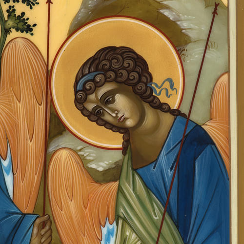 Ícono Rusia Santísima Trinidad de Rublev 31x26 4