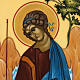 Icona Russia Santissima Trinità di Rublev 31x26 s2