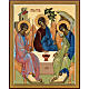 Russian icon, Rublev's Holy Trinity 31x26cm s1