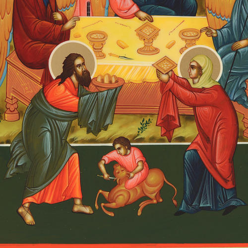 Russian icon, Holy Trinity 31x26cm 2