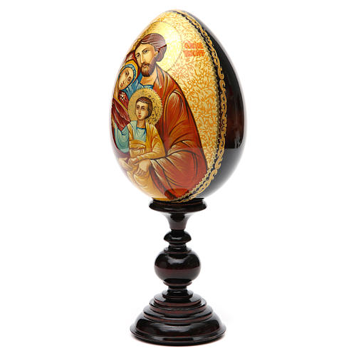 Russian icon egg, Holy Family 2