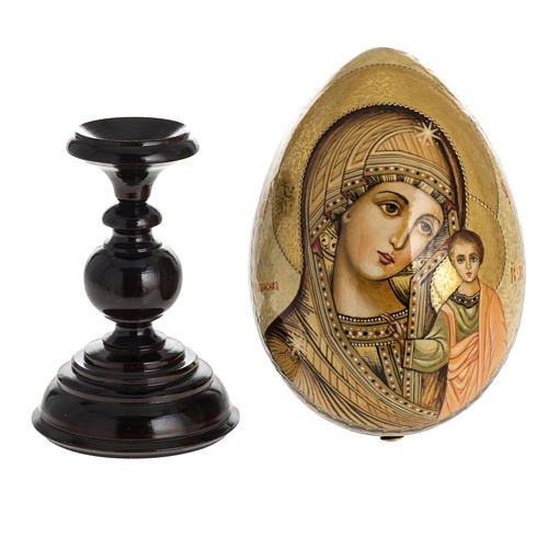 Russian icon egg, Mother of God of Kazan 8