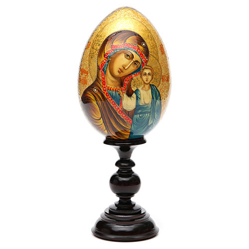 Jajko ikona Rosja Dziewica Kazańska RĘCZNIE MALOWANA 1