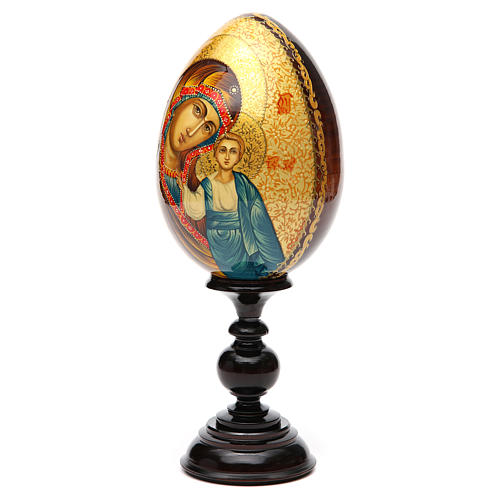 Jajko ikona Rosja Dziewica Kazańska RĘCZNIE MALOWANA 2