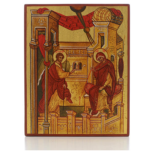 Ícone russo Anunciação de Rublev 1